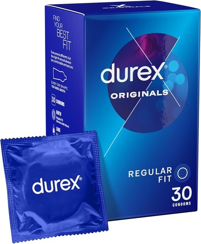 Durex Original Regular Fit Condoms 30pk AU Free Shipping