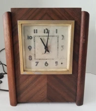 Vintage Seth Thomas Mantle Clock  Art Deco Westminster Chime Works Needs Restore