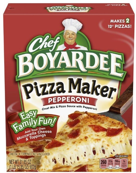 Chef Boyardee Pepperoni Pizza Kit, oz (3 Boxes) Crust Mix Sauce  Homemade