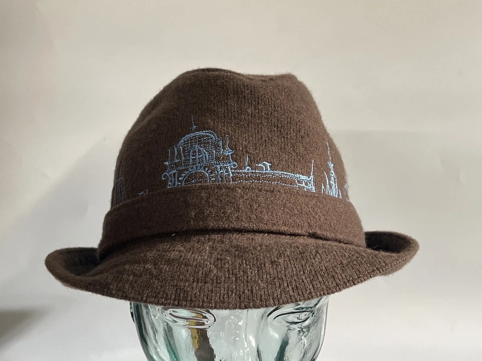 Kangol Stereo London Big Ben Paris DJ Player Trilby Wool Hat Fedora Medium NEW - Image 2 of 4