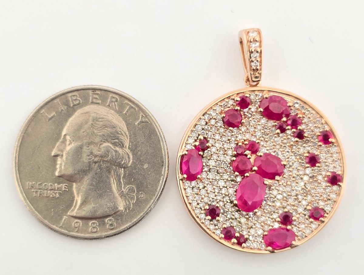 EFFY Ruby Royal 14K Rose Gold Ruby and Diamond St… - image 3