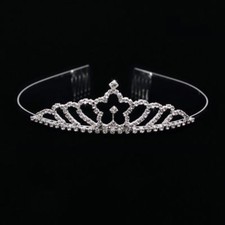 NEW CRYSTAL RHINESTONES SMALL CROWN TIARA HAIR COMBS FASHION JEWELRY