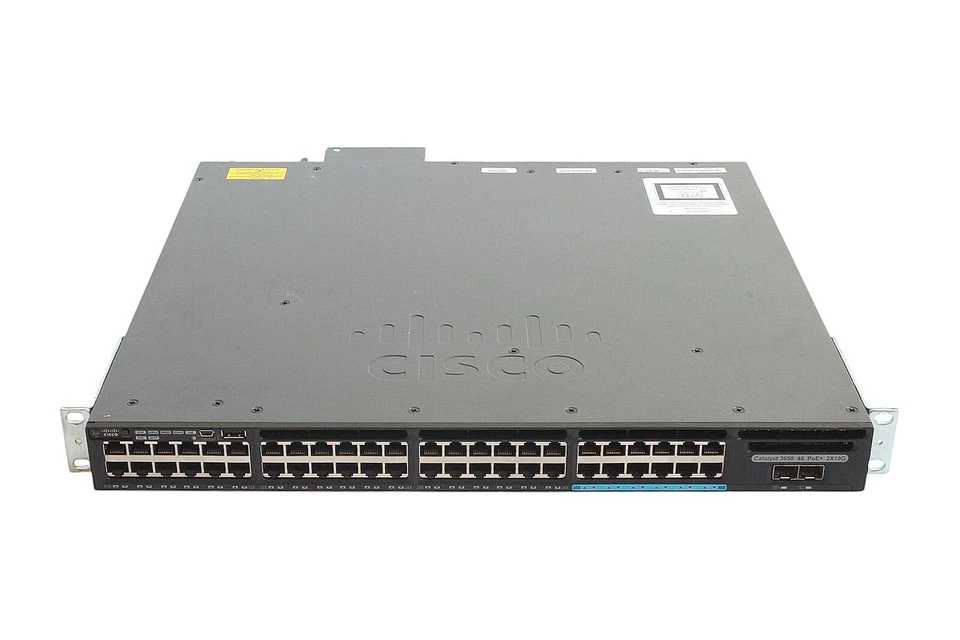CISCO WS-C3650-12X48FD-S V02 L3 36x Gigabit PoE 12x10GBE POE 2-Port SFP+ 10GBE