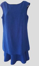 Sale! Eliza J Size 12 Poly Spandex Sleeveless Dress Ruffle Hem Fully Lined 