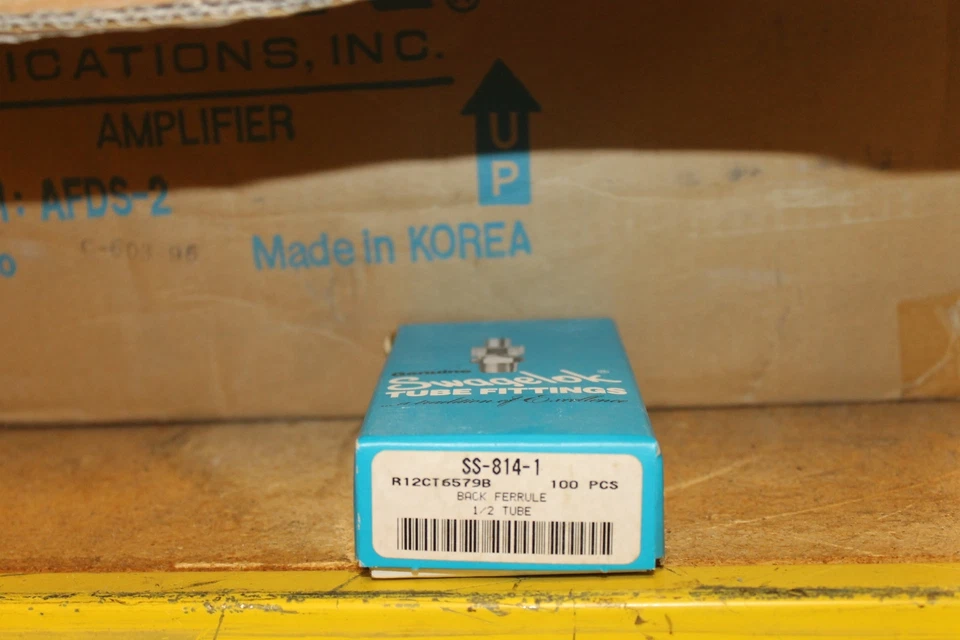 SWAGLELOK NEW BOX OF 100 SWAGELOK SS-814-1 1/2" BACK FERRULE