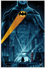 Batman Bat Signal Movie Film Poster Giclee Print Art 16x24 DC Comics Mondo