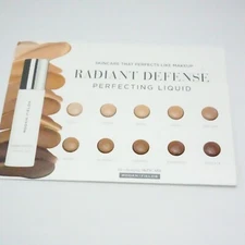 RODAN + FIELDS RADIANT DEFENSE PERFECTING LIQUID CARDS, 10 SHADES, NIP