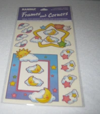 Hambly Studio's - Stickers - Frames & Corners - Star, Moon & Rainbow - New -