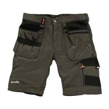 Scruffs Trade Shorts SLATE Work Combat Cargo Mens 30-38” Waist