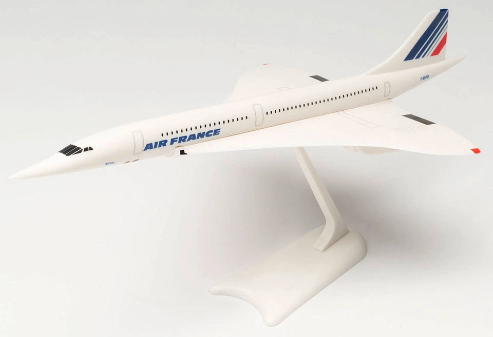 Air France - Concorde - 1:250 - Herpa Snap-Fit 605816-001 - Flugzeug Modell AF - Bild 1 von 2