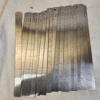 20-Pack Steel Rulers Standard & Metric 12 Inch Length Single Sided Straight Edge