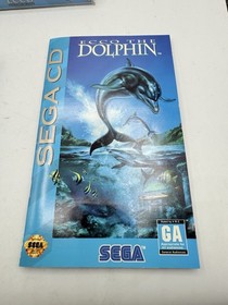 2 Game Lot Ecco the Dolphin (Sega CD, 1993) CIB Complete w/ Manual