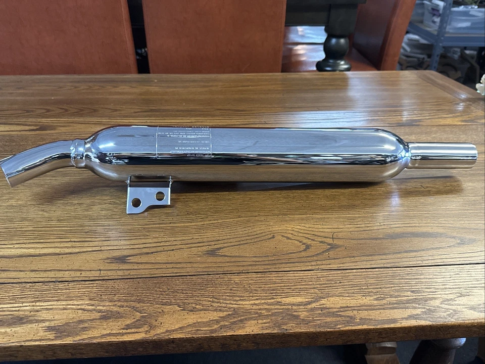 Conjunto silenciador cromado izquierdo Triumph Bonneville T100 2002-2005 T2202552 Foto 2 de 4