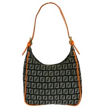 Deal Fendi Black Zucchino Handbag 2201/8BR157/928 YQ03732