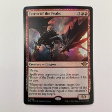 MTG Terror Of The Peaks (0149) *Foil* Promo OTJ NM/MT PW Stamp Free Ship