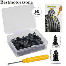 60pcs Tire Repair Kit Diy Flat Tire Repair Home Plug Patch- Car Truck Motorcycle 60pcs Tire Repair Kit Diy Flat Tire Repair Home Plug Patch- Car Truck Motorcycle