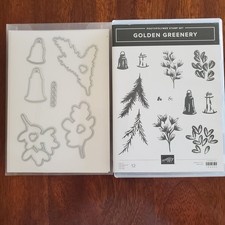 Stampin' Up Golden Greenery bundle- stamp set and dies BRAND NEW NEVER USED