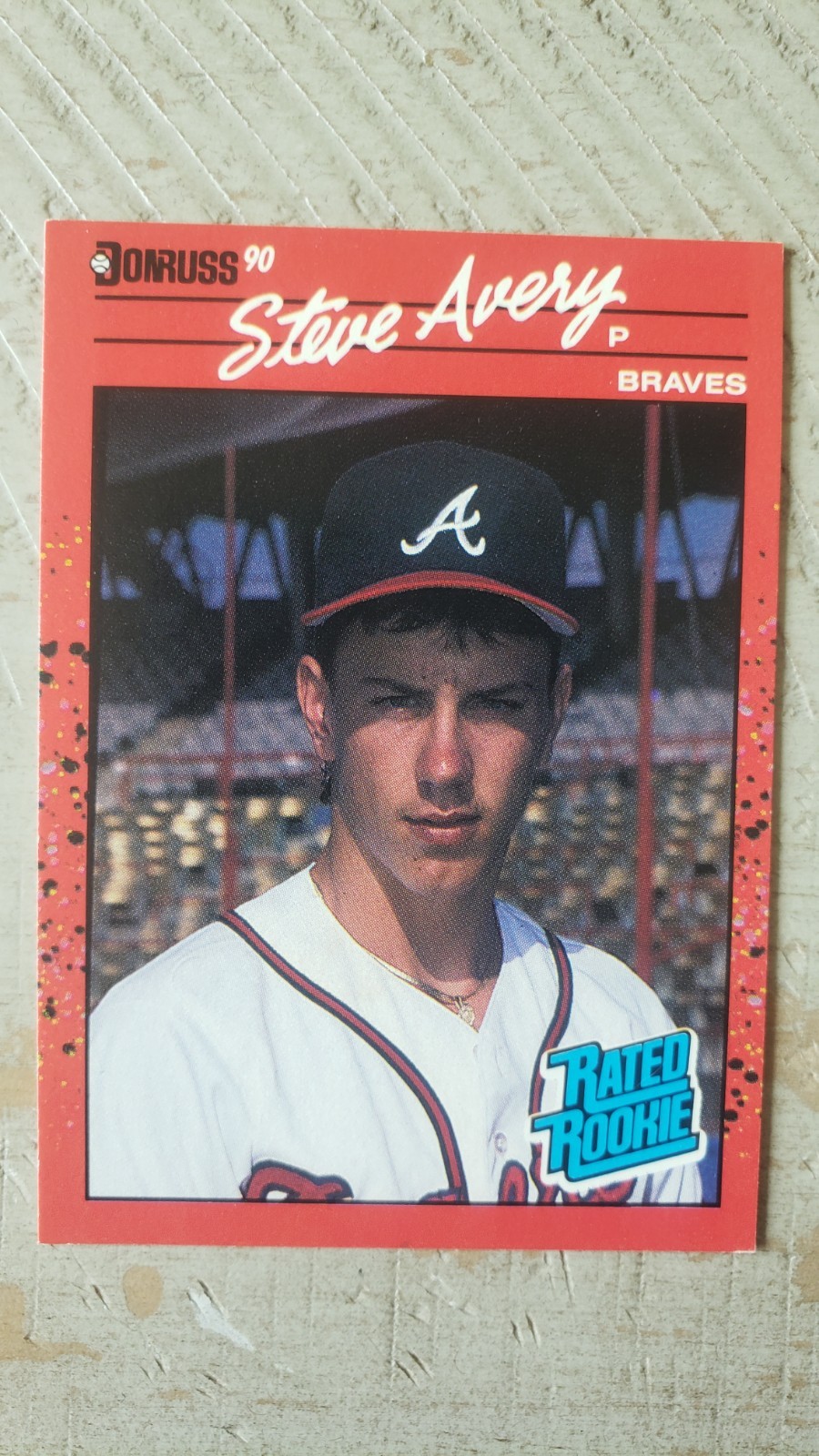 1990 Donruss - Rated Rookie Steve Avery #39