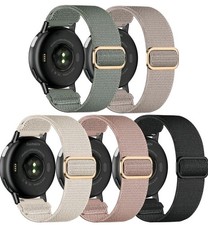 5 Pack Stretchy Nylon Watch Bands Compatible with Garmin Vivoactive 5/6/Forerunn