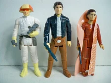 K25i05602 CLOUD CAR PILOT HAN SOLO & LEIA BESPIN 1980 STAR WARS COMPLETE VINTAGE
