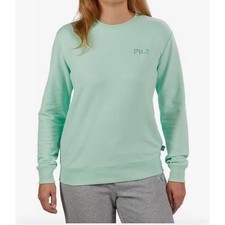 FILA Crewneck Sweatshirt Womens M Mint Green Pullover Lounge Athleisure