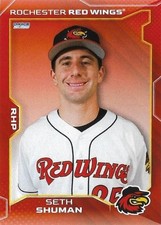 SETH SHUMAN 2025 Choice Rochester Red Wings #16 Georgia Southern Nationals 🔥