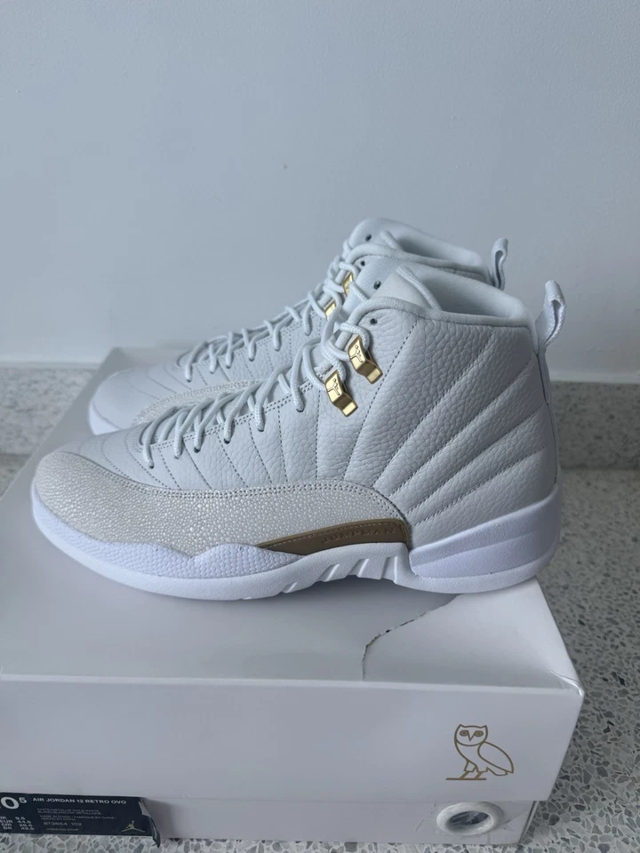 Talla 10.5 - OVO x Air Jordan 12 Retro Blanco Foto 4 de 4