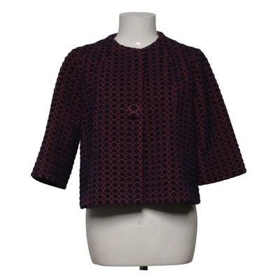 Odeeh, Jacke, Damen, Größe: 34, Lila/Orange/Schwarz, Elasthan/Viskose/Wolle #Dpg