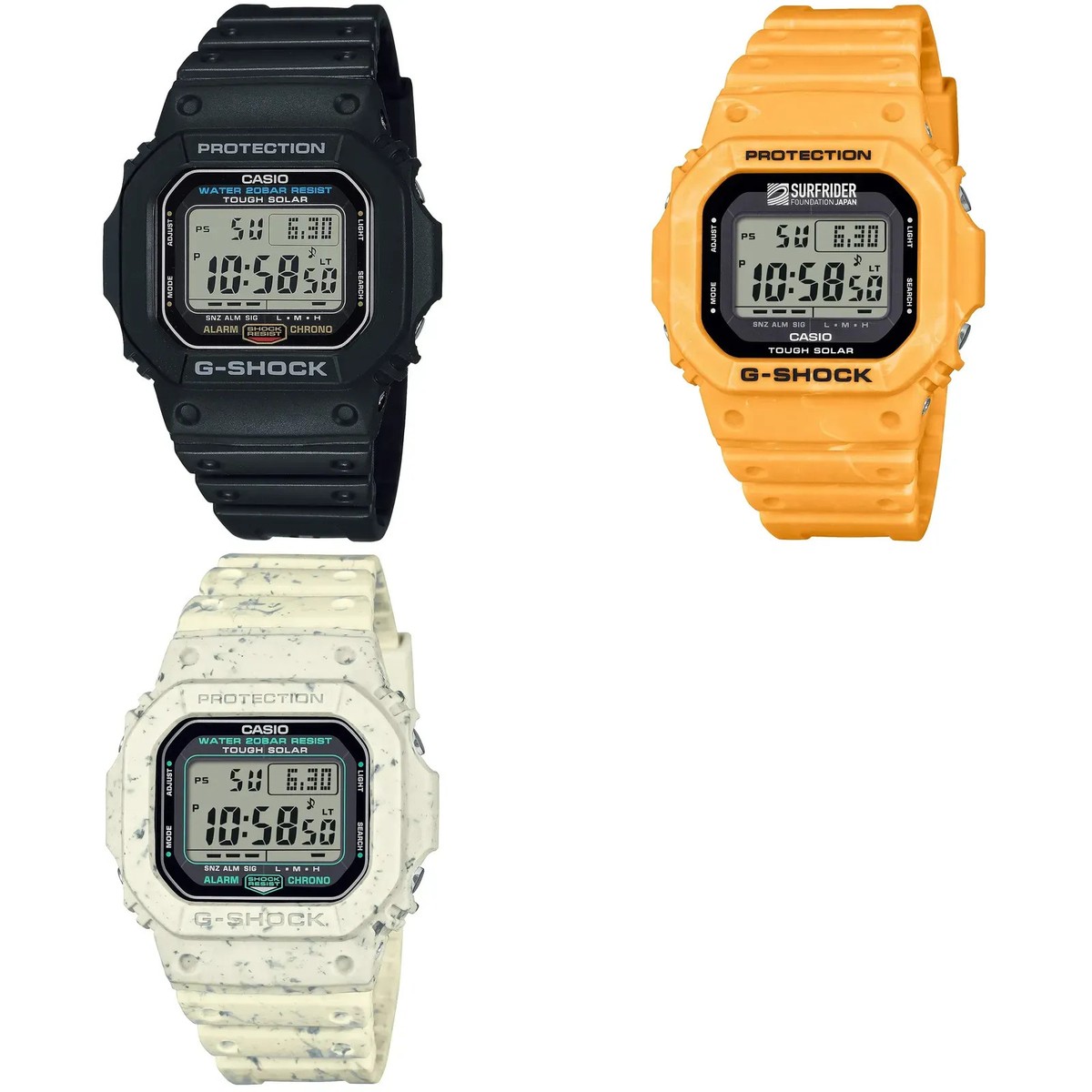 Casio G-Shock Men's Watches G-5600 Series Tough Solar Eco