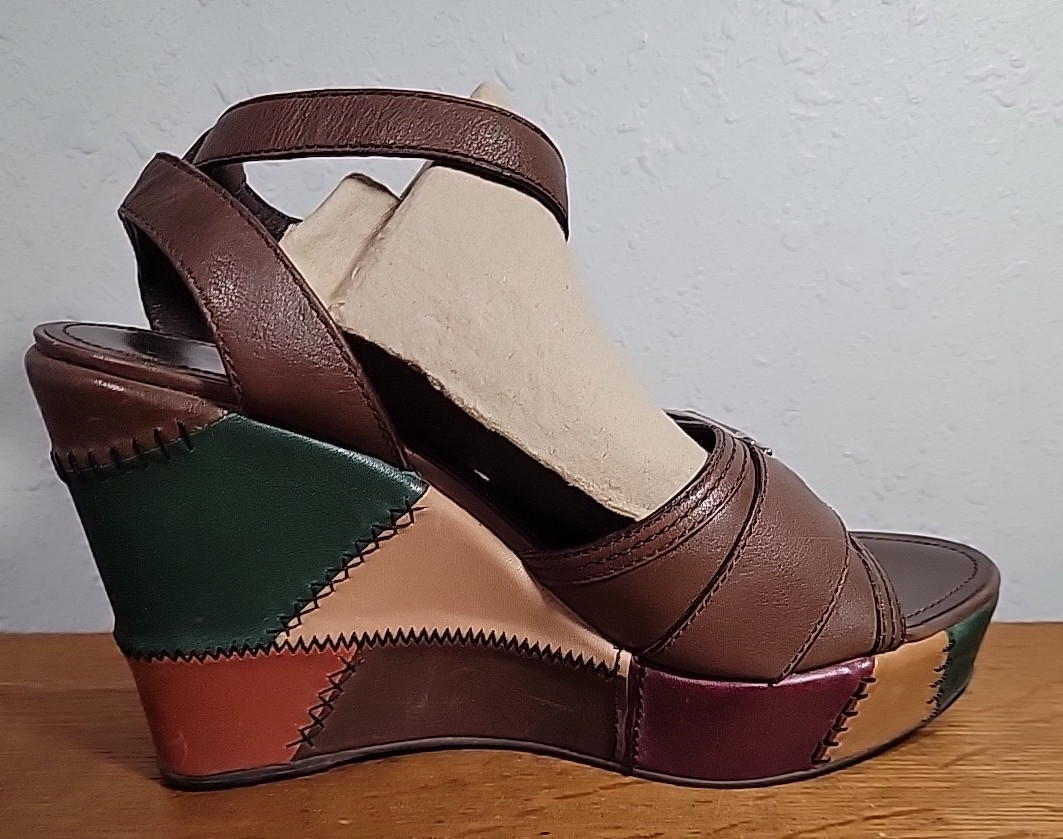 Coach Kayle Retro Patchwork Platform Sandals Size… - image 6