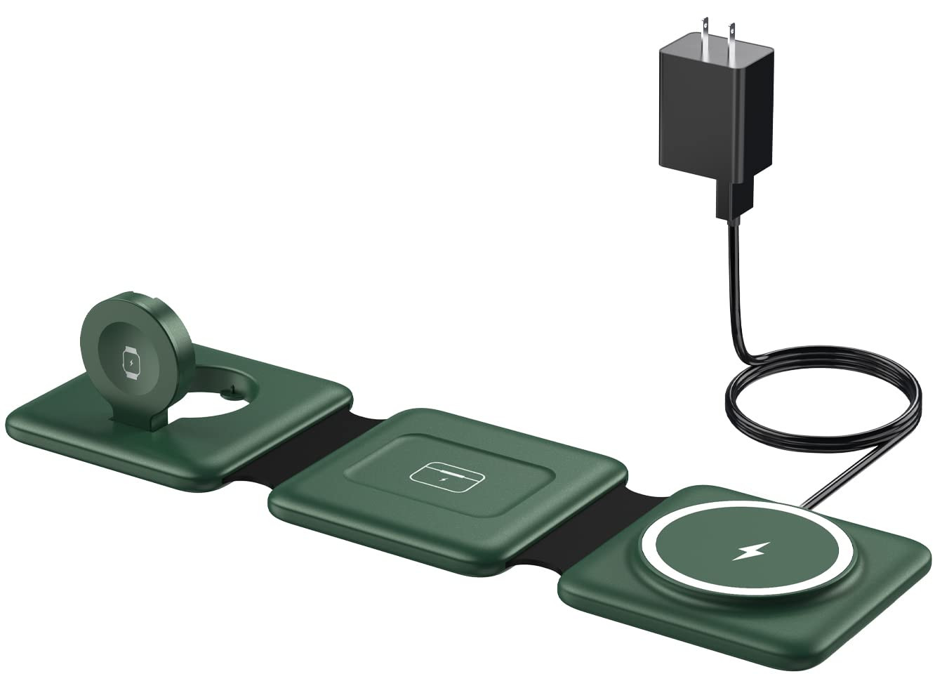 3 in 1 Foldable Wireless Charging Station for iPhone - Portable Travel Charger