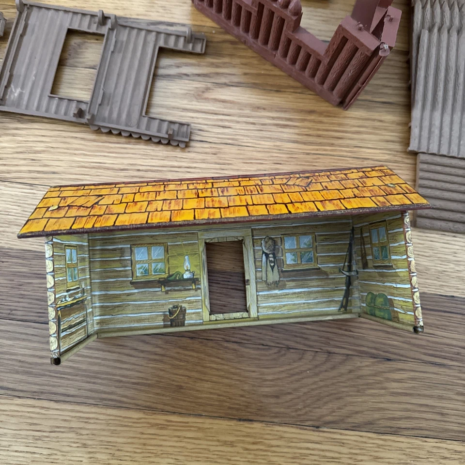 Marx Rin Tin Tin Fort Apache playset series 500 3657 w/ Original Box - 1956 VTG - Image 4 of 4