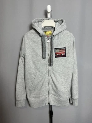 Sweat à capuche zippé gris Barbour Steve McQueen Collection pour homme moyen - Photo 1/4