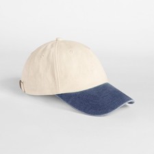 Image of Beechfield Contrast peak low-profile vintage cap B673