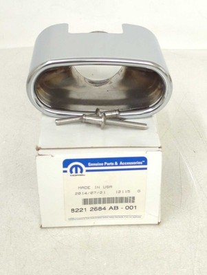 New OEM genuine Mopar Stainless Chrome Exhaust Tip 2012-2019 Fiat 500 82212684AB