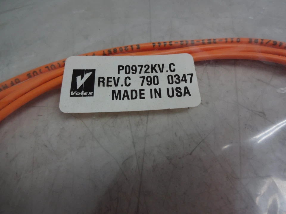Volex P0972kv.c Fiber Optic Jumper Cable 790 0347 - Image 2 of 4