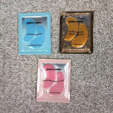 Grace Stella 3 Pack Eye Masks Illuminating Energizing Moisturizing