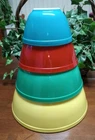 Vintage Pyrex Primary Colors Nesting Mixing Bowls 401, 402, 403, 404
