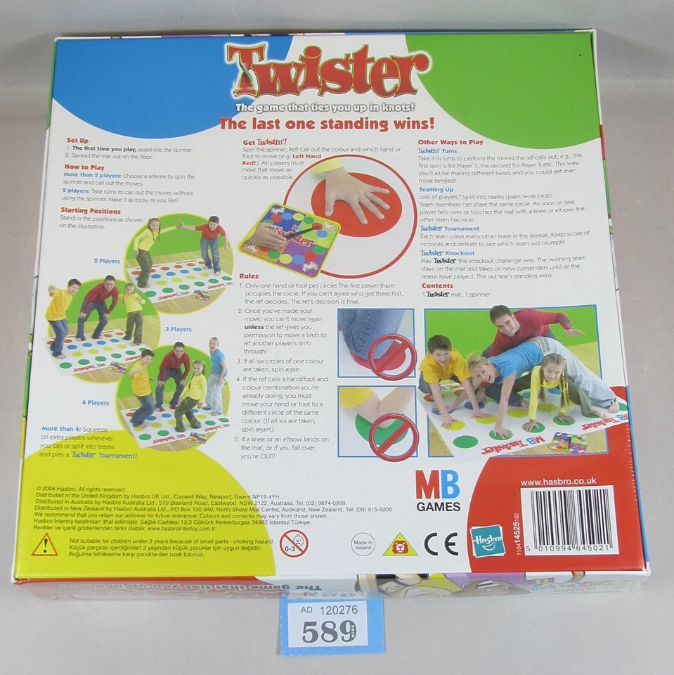 Twister The Classic Family Childrens Party Game - Genuine MB Games SEALED - Image 3 of 3