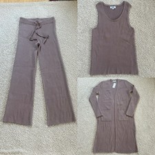 525 Ribbed Knit 3-Piece Lounge Set NWT Size Small