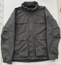 Dri Duck Field Jacket - Full Zip, Packable Hood, Rain Jacket - Gray Men’s Large