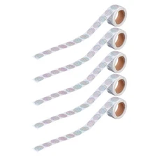 5 Rolls Sticker Adhesive Stickers Labels Office Student Classroom Supplies