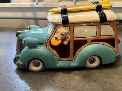 Henry Cavanagh Cookie Frisbee dog surf board woody wagon no chips no cracks