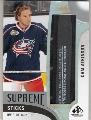 2017-18 SP Game Used Supreme Sticks 7/15 Cam Atkinson Columbus Blue Jackets