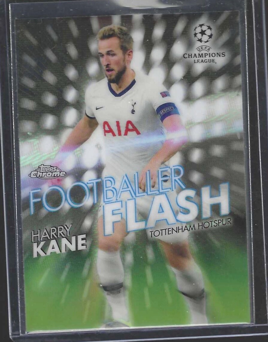 HARRY KANE 2019-20 TOPPS CHROME UEFA FOOTBALLER FLASH REFRACTOR CASE HIT SSP