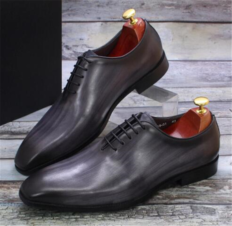 SAOLA Scarpe eleganti classiche uomo vera pelle OXFORD WINGTIP BROGUE stile BUSINESS