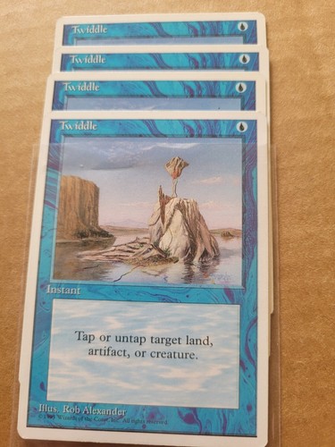 4x Twiddle Magic MTG Fourth 4th Edition 1995 Common (Rob Alexander) Playset x 4