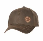 Ariat Mens Oilskin Barb Wire Stitch Ball Cap Hat