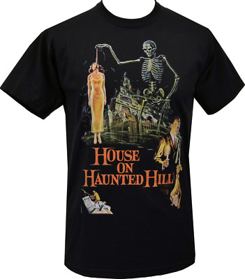 Mens Horror T-Shirt House on the Haunted Hill Vincent Price B