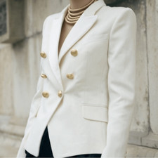 BALMAIN x H M Collab Cream Blazer RARE
